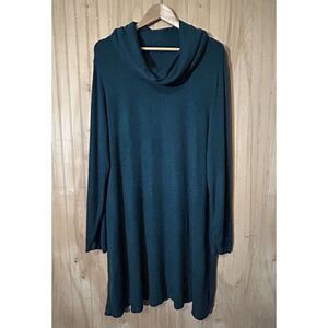 Apt 9 Women’s Dress Cowl Neck Sweater Dress Hunter Green Size XXL